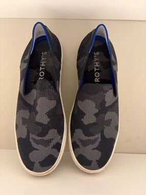 Rothy's Women’s Grey Camo Slip On Sneakers